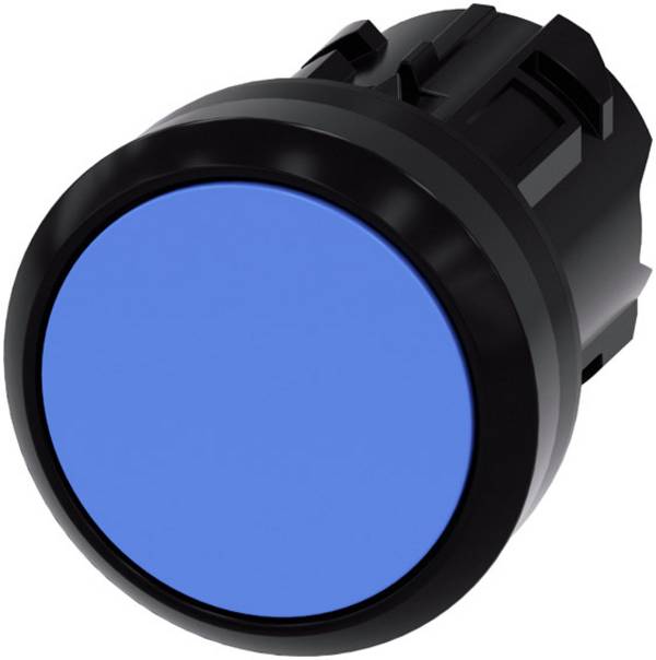 Siemens 3SU10000AB500AA0 3SU1000-0AB50-0AA0 Drucktaster Betätiger flach, Frontring Kunststoff Blau 1 St.