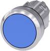 Siemens 3SU10500AB500AA0 3SU1050-0AB50-0AA0 Drucktaster Frontring Metall, Hochglanz, Betätiger flach Blau 1 St.