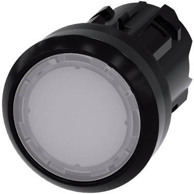 Siemens 3SU10010AB600AA0 3SU1001-0AB60-0AA0 Leuchtdrucktaster Betätiger flach, Frontring Kunststoff Weiß 1 St.
