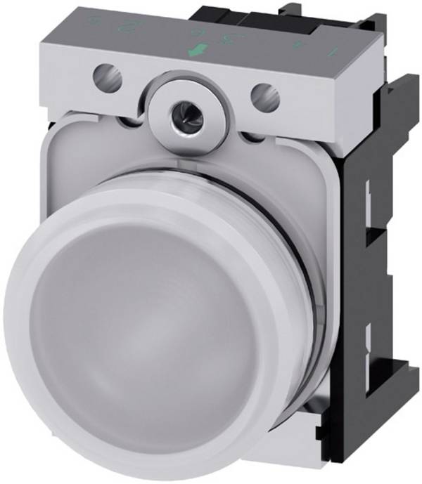 Siemens 3SU1152-6AA60-1AA0 Meldeleuchte Hochglanz Weiß 24 V/AC, 24 V/DC 1 St.