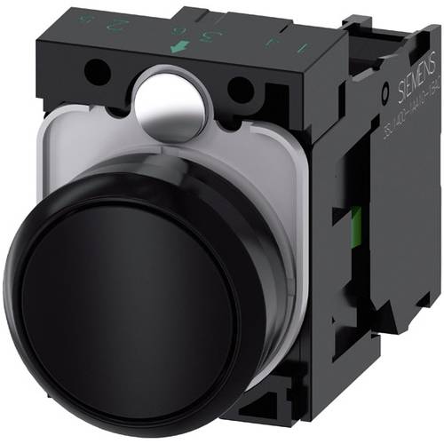 Thumbnail - Siemens 3SU11000AB101BA0 3SU1100-0AB10-1BA0 Drucktaster Frontring Kunststoff, Betätiger flach Schwarz 1 St.