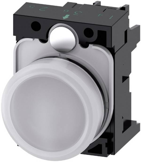 Siemens 3SU1102-6AA60-1AA0 Leuchtmelder flach Weiß 24 V/AC, 24 V/DC 1 St.