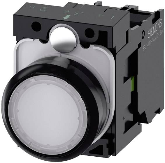 SIEMENS Komplettgerät 3SU1102-0AB60-1BA0 Leuchtdrucktaster weiß 1 Schließer