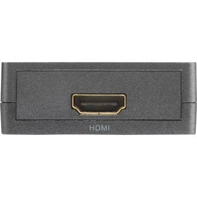 Schwarzer HDMI-Port an einem elektronischen Gerät, ermöglicht die Übertragung von Audio- und Videodaten über ein HDMI-Kabel.