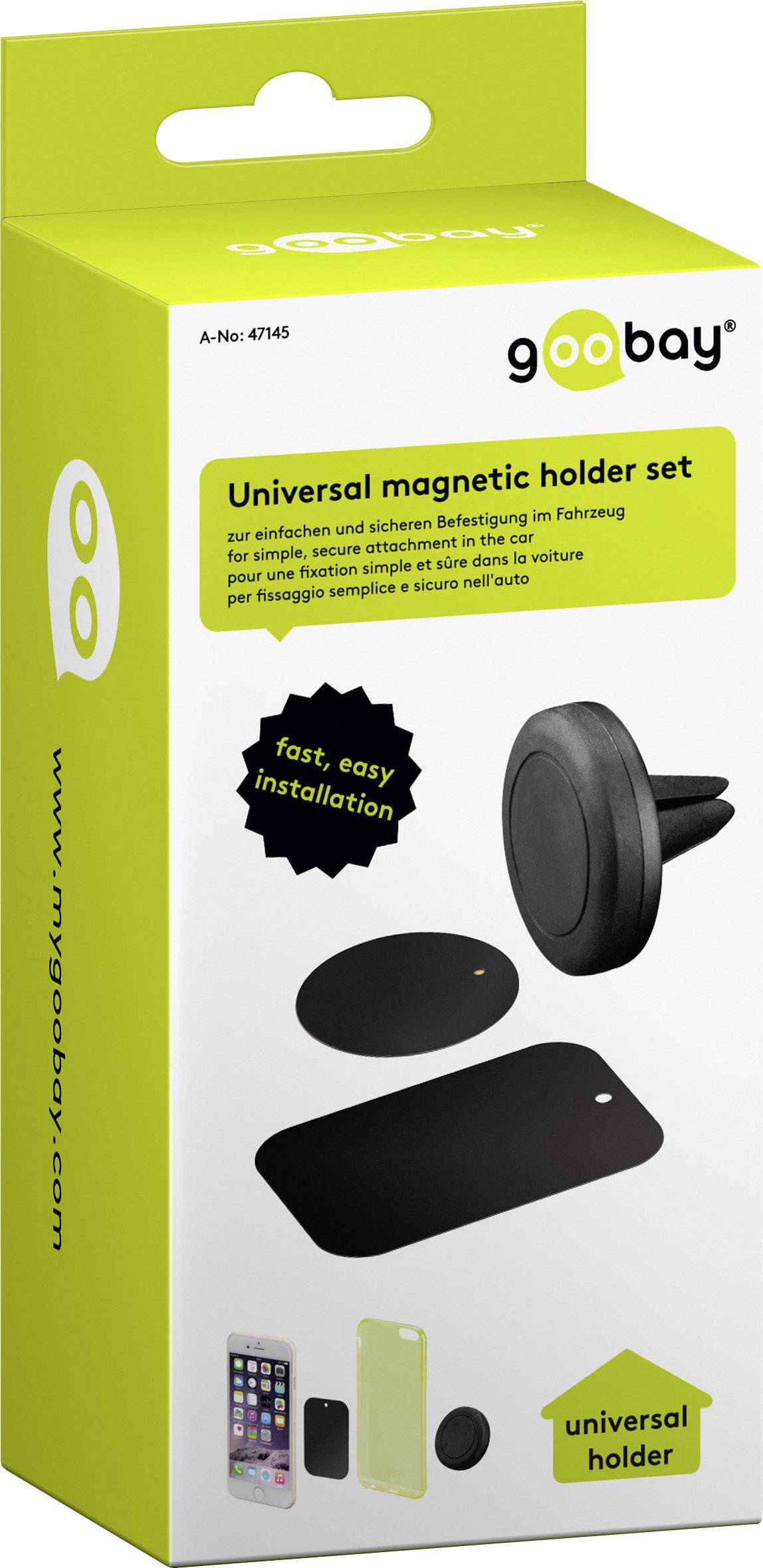 Magnethalterungs-Set Universal zur einfachen und sicheren Befestigung im Fahrzeug-4