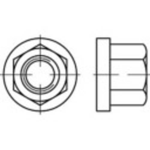 TOOLCRAFT TO-9979119 Sechskantmuttern mit Flansch M30 DIN 6331 Stahl 10 St.