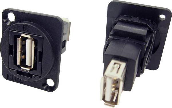 XLR Adapter USB 2.0 A Buchse auf USB 2.0 A Adapter, Einbau CP30208N CP30208N Cliff Inhalt: 1 St.