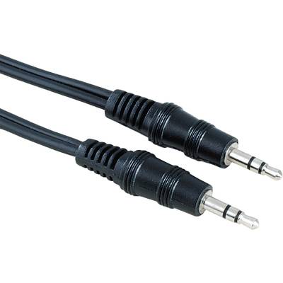 Hama 00043330 Klinke Audio Anschlusskabel [1x Klinkenstecker 3.5 mm - 1x Klinkenstecker 3.5 mm] 1.50 m Schwarz 