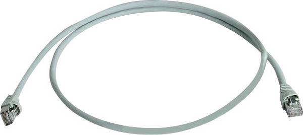 TELEGÄRTNER Patchkabel S/FTP, Cat.6A, LSOH, grau, 0,25 m