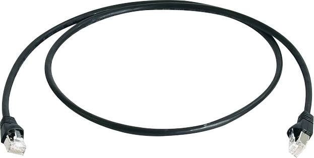 Telegärtner L00006A0054 RJ45 Patchkabel CAT 6a S/FTP 20.00 m Schwarz Flammwidrig, Halogenfrei, UL-zertifiziert 1 St.
