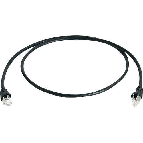 Thumbnail - Telegärtner 100009136 RJ45 Netzwerkkabel, Patchkabel CAT 6a S/FTP 25.00 m Schwarz Flammwidrig, Halogenfrei, UL-zertifizi...