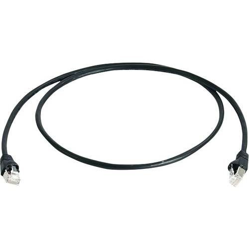 Telegärtner 100009137 RJ45 Netzwerkkabel, Patchkabel CAT 6a S/FTP 50.00 m Schwarz Flammwidrig, Halogenfrei, UL-zertifizi...