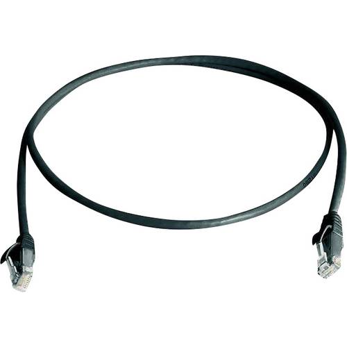 Telegärtner 100008781 RJ45 Netzwerkkabel, Patchkabel CAT 5e U/UTP 5.00 m Schwarz Flammwidrig, Halogenfrei 1 St.