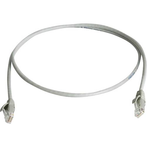 Telegärtner 100008717 RJ45 Netzwerkkabel, Patchkabel CAT 6 U/UTP 5.00 m Grau Flammwidrig, Halogenfrei 1 St.