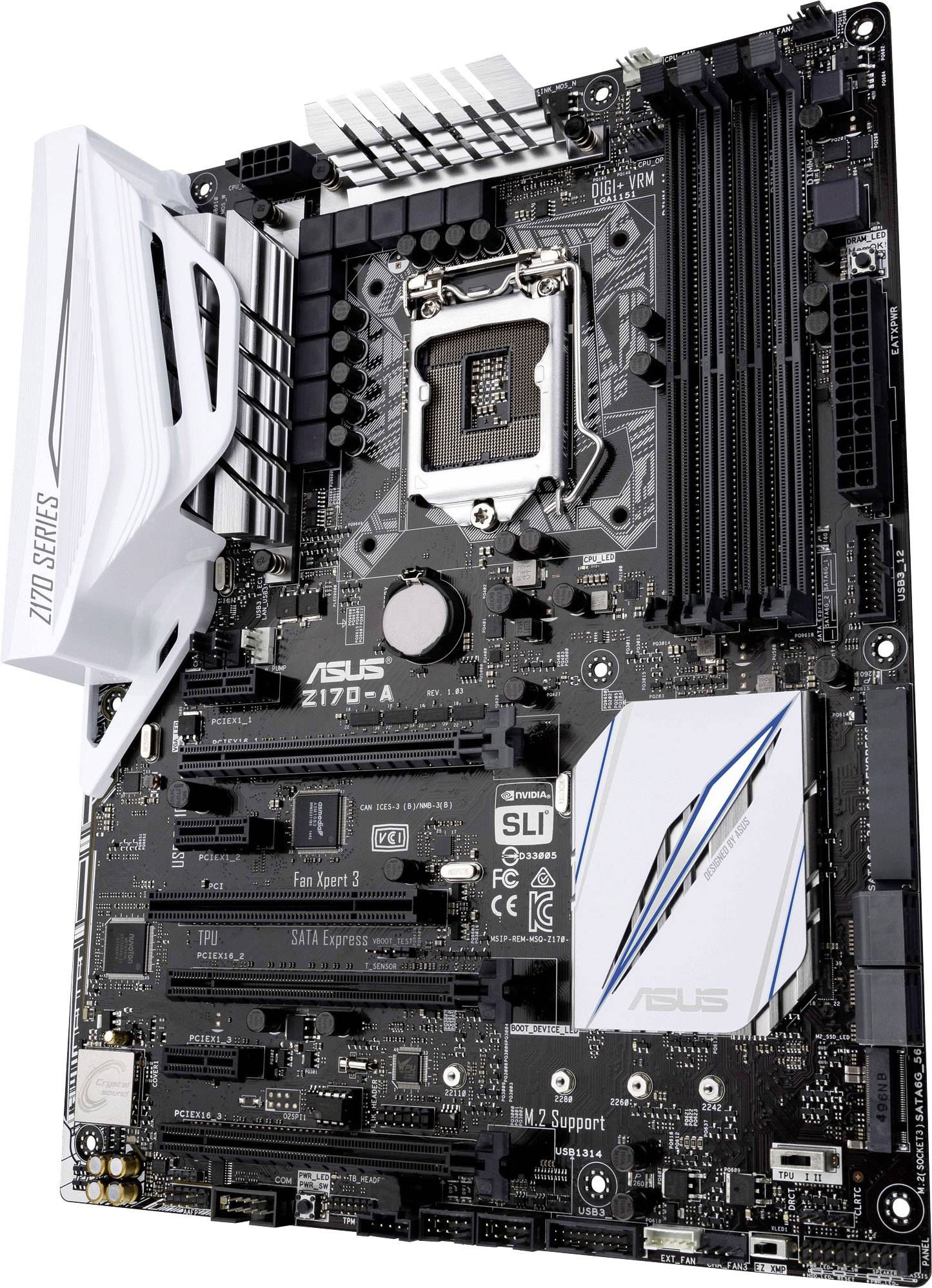 Asus Z170-A Mainboard Sockel (PC) Intel® LGA 1151 Formfaktor (Details) ATX Mainboard-Chipsatz Intel® Z170-1