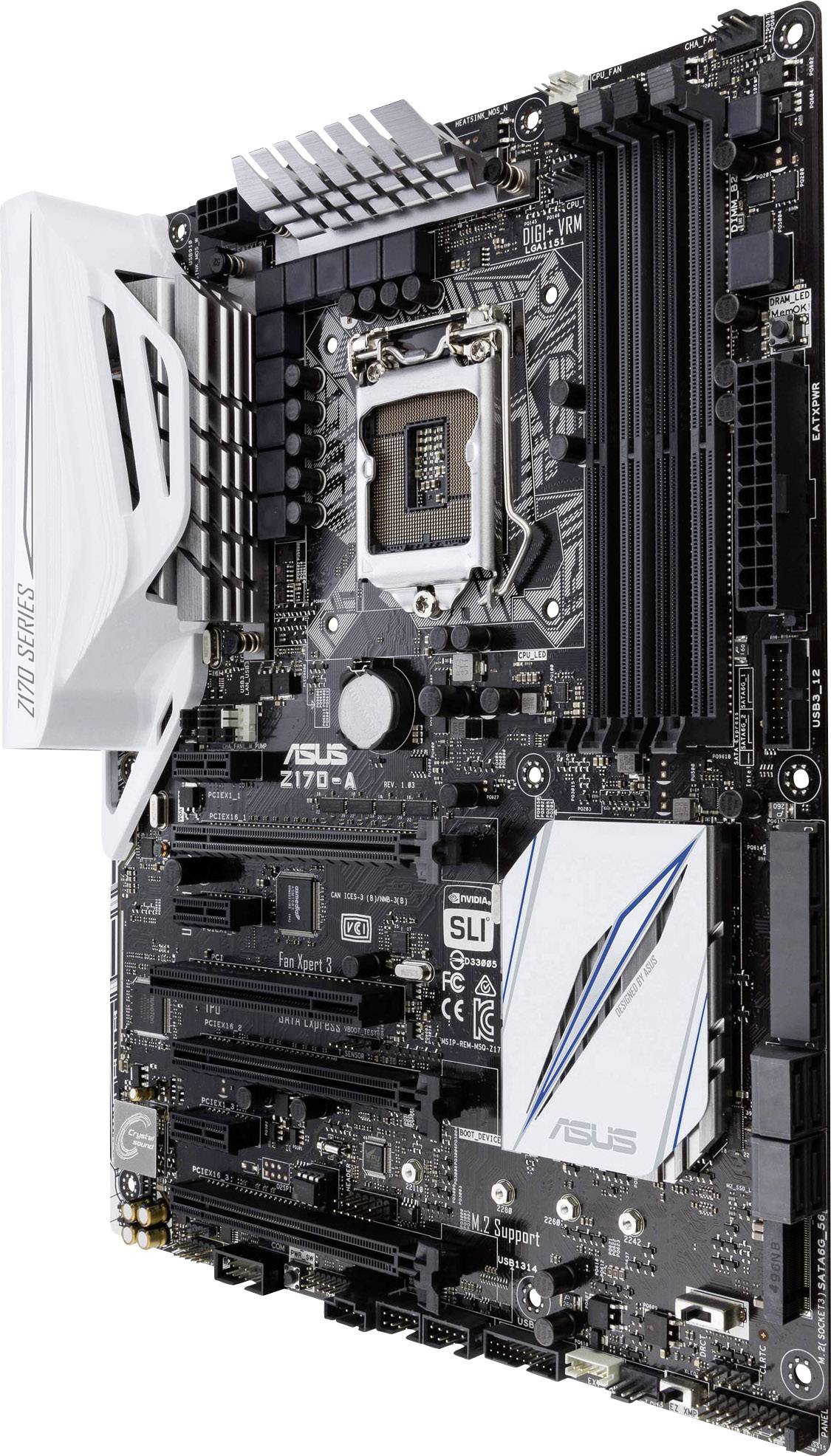 Asus Z170-A Mainboard Sockel (PC) Intel® LGA 1151 Formfaktor (Details) ATX Mainboard-Chipsatz Intel® Z170-3