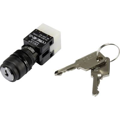 DECA 1384380 ADA16K6-AR0-CA Schlüsselschalter 250 V/AC 5 A 1 x Aus/Ein 1 x 90 ° IP65 1 St. 