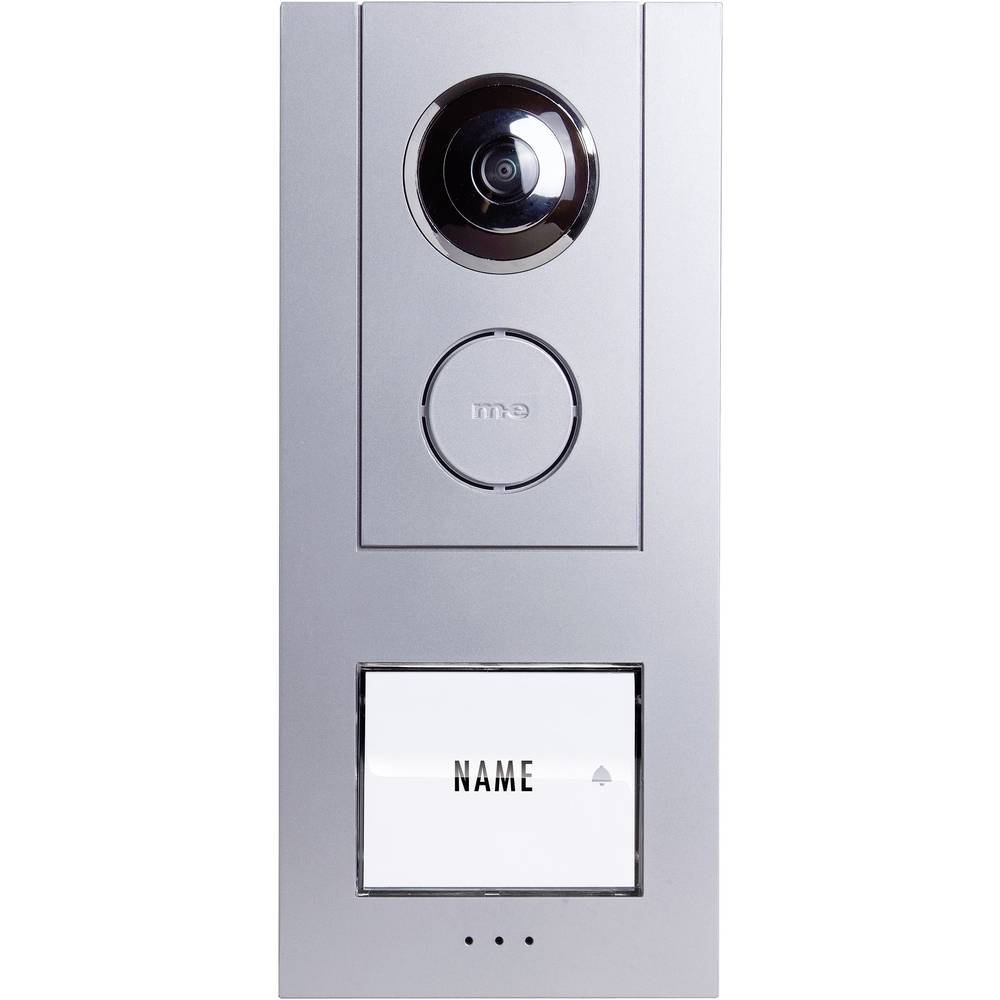 m-e modern-electronics 41007 Video-deurintercom Kabelgebonden Buitenunit voor 1 gezinswoning Zilver