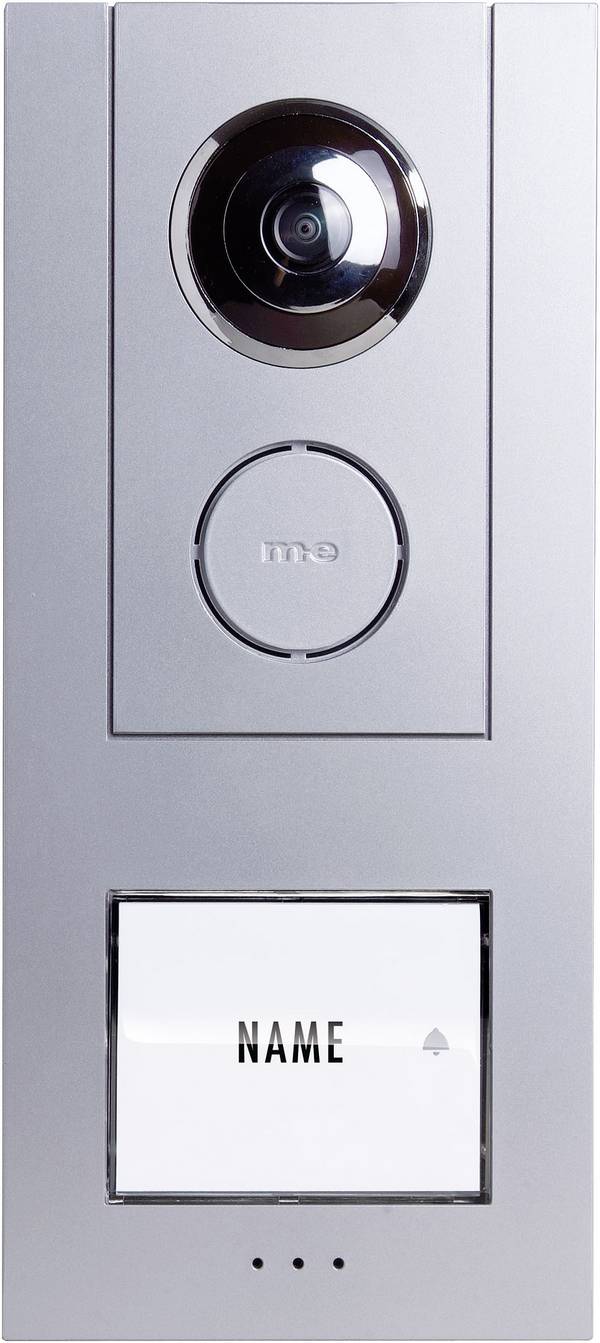 m-e modern-electronics VISTUS VD ALU 610 Vistus Video-Türsprechanlage Kabelgebunden Außeneinheit 1 Familienhaus Silber