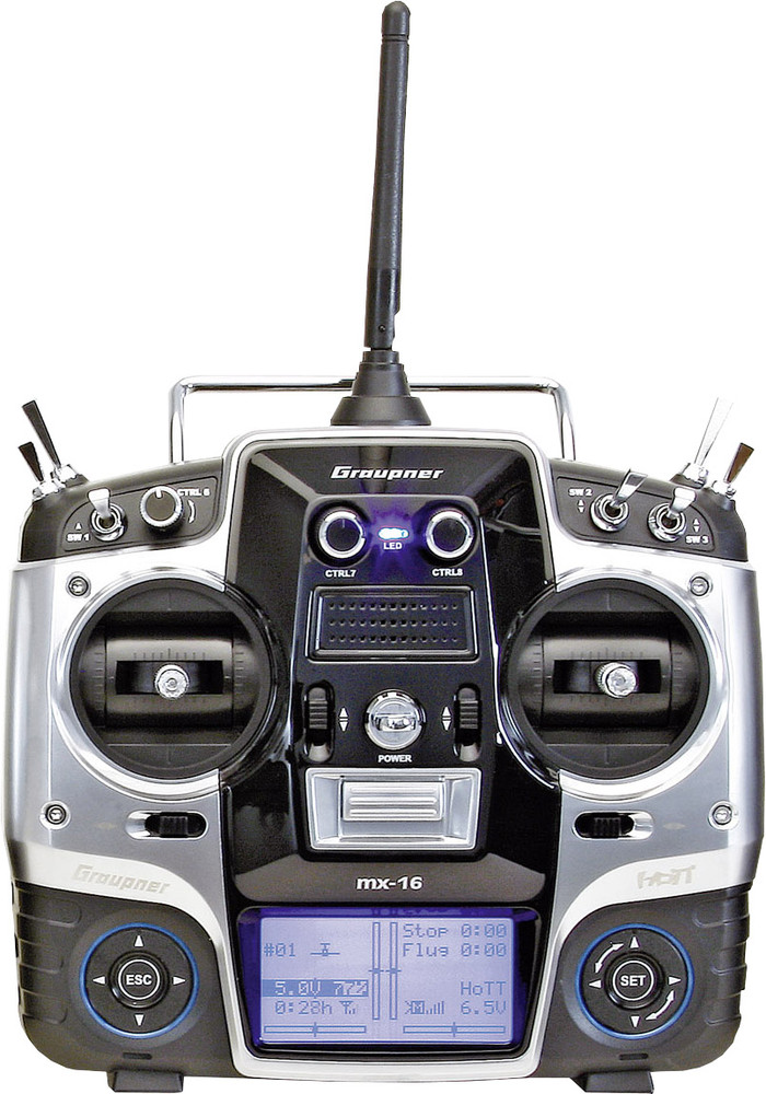 Graupner MX16 HandFernsteuerung 2,4 GHz Anzahl Kanäle 8 inkl