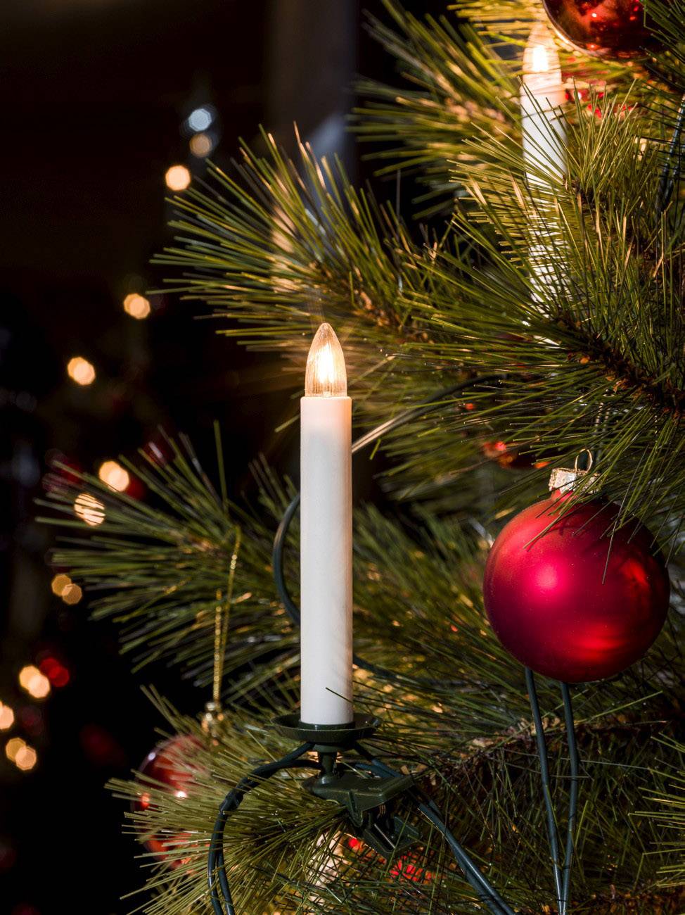 KONSTSMIDE Weihnachtsbaum-Beleuchtung Innen netzbetrieben 16 Glühlampe Warm-Weiß Beleuchtete Länge: