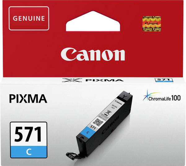 Canon Druckerpatrone CLI-571 C Original Cyan 0386 C 001