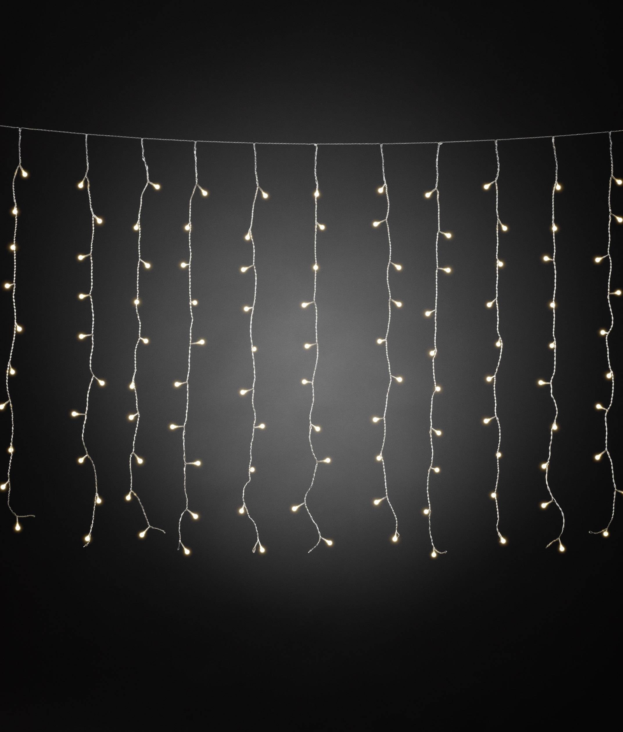 Konstsmide Lichtervorhang Außen 24 V 200 LED Warmweiß (L x B x H) 12.47