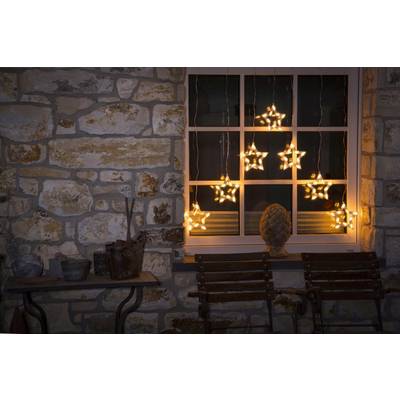 Konstsmide Lichtervorhang-Sterne Außen 24 V EEK: G (A - G) 70 LED Warmweiß (B x H) 72 cm x 118 cm