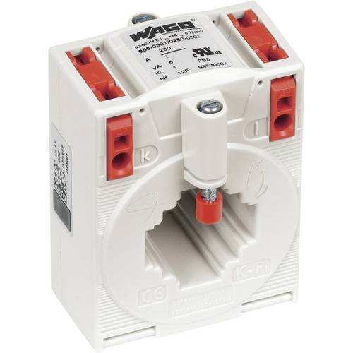 WAGO 855-301/250-501 51272179 Aufsteckstromwandler Primärstrom 250 A Sekundärstrom 1 A Leiterdurchführung Ø:26 mm 1 St.