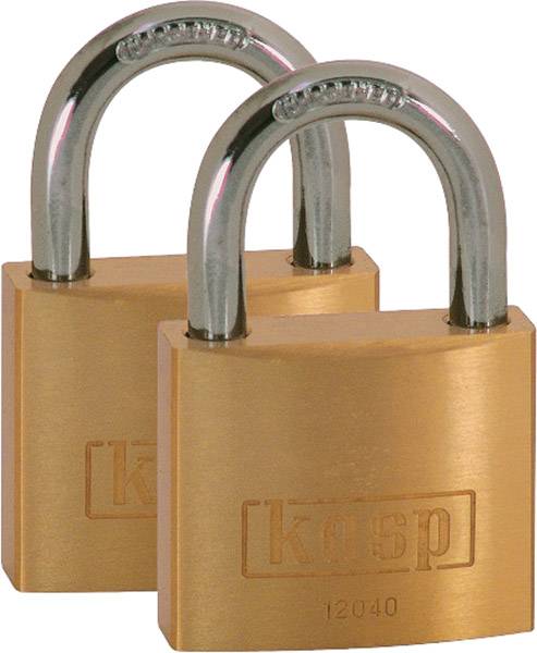 Kasp K12040D2 Vorhängeschloss 40 mm Goldgelb Schlüsselschloss-0