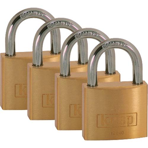 Kasp K12040D4 Vorhängeschloss 40 mm Goldgelb Schlüsselschloss