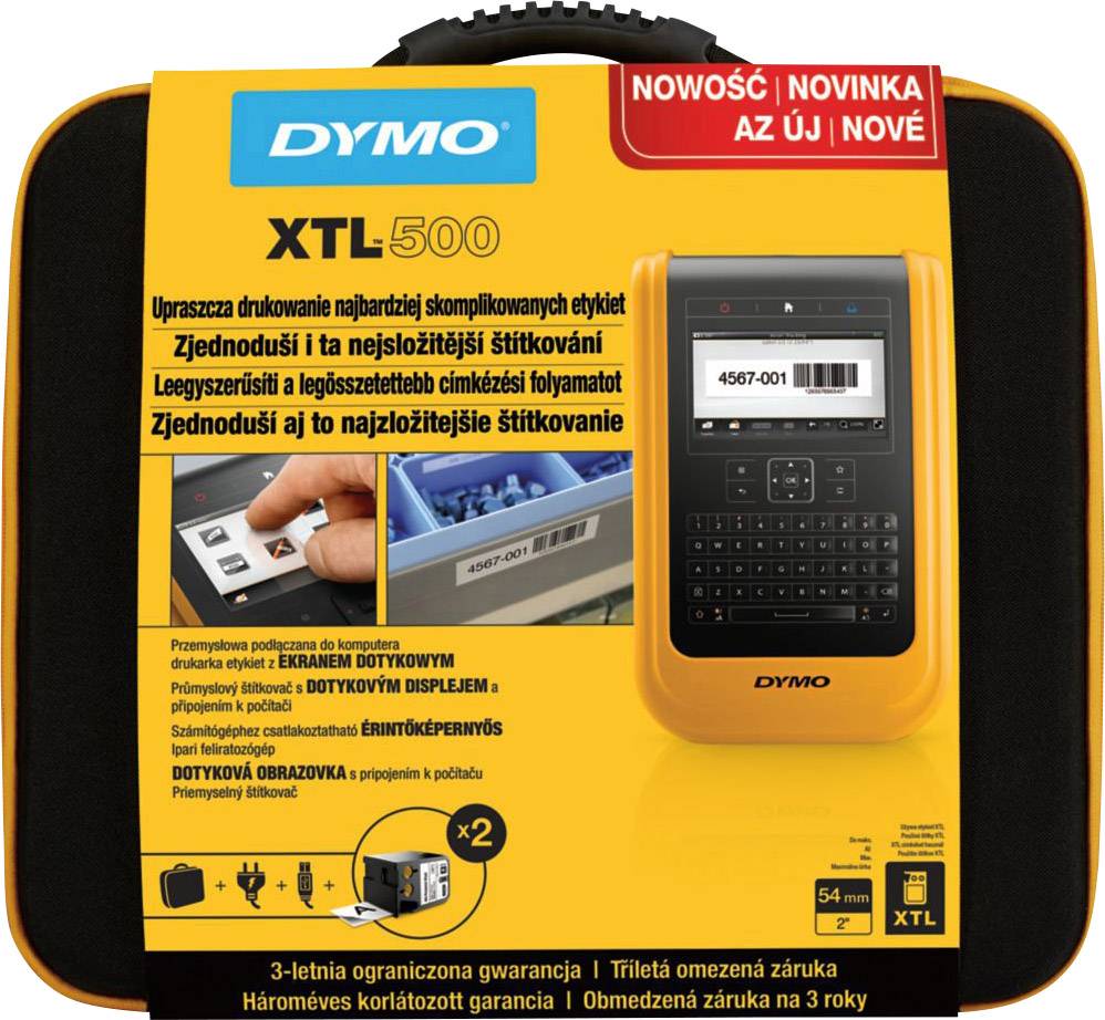 DYMO XTL 500 Kit Beschriftungsgerät Geeignet für Schriftband: XTL 6 mm, 9 mm, 12 mm, 19 mm, 24 mm, 38 mm, 54 mm-13