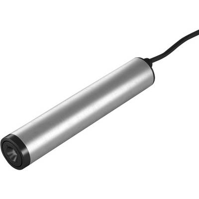 Zylindrischer Sensor mit Kabel, Metallgehäuse, geeignet für industrielle Anwendungen.