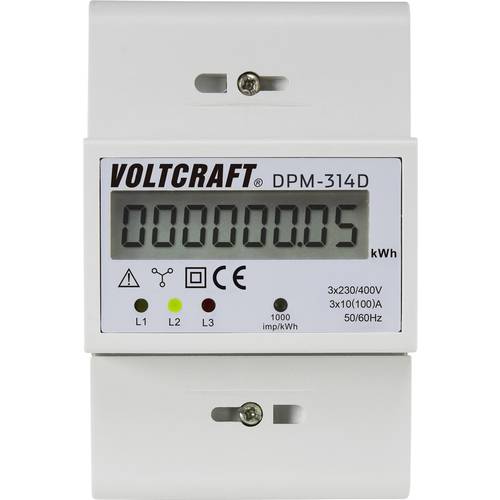 VOLTCRAFT DPM-314D DPM-314D Drehstromzähler digital 100 A MID-konform: Nein 1 St.