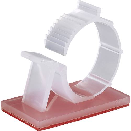 TRU COMPONENTS WCN-20TT Befestigungssockel selbstklebend 1386622 Bündel-Ø-Bereich 20.50 bis 25.50 mm Natur 1 St.