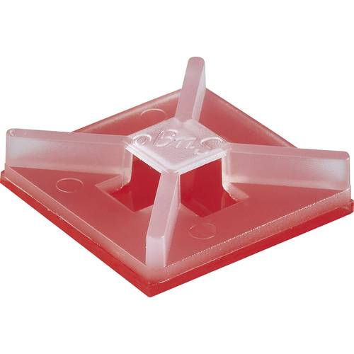 TRU COMPONENTS 93013c949a Befestigungssockel 1386631 Bündel-Ø-Bereich 7 mm (max) 4fach einfädeln Transparent 1 St.