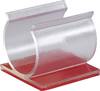 TRU COMPONENTS 93014c471a Befestigungssockel selbstklebend 1386637 Bündel-Ø-Bereich 19.10 mm (max) Transparent 1 St.