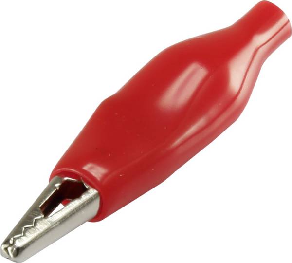 TRU COMPONENTS 93038c31 Krokodilklemme Rot Länge: 35 mm 1 St.