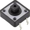 TRU COMPONENTS YST-1103T Drucktaster 12 V/DC 0.05 A 1 x Aus/(Ein) tastend (L x B) 12 mm x 12 mm 1 St.