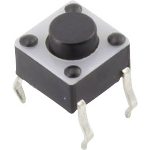 TRU COMPONENTS YST-1102A Drucktaster 12 V/DC 0.05 A 1 x Aus/(Ein) tastend (L x B) 6 mm x 6 mm 1 St.