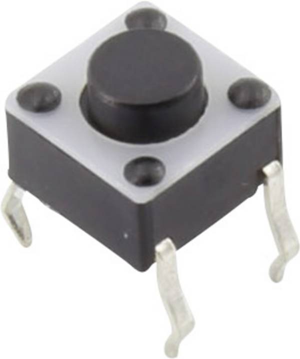 TRU COMPONENTS YST-1102A Drucktaster 12 V/DC 0.05 A 1 x Aus/(Ein) tastend (L x B) 6 mm x 6 mm 1 St.