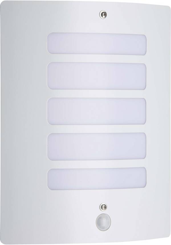 Brilliant Todd 47698/05 Außenwandleuchte mit Bewegungsmelder  Glühlampe E27 60 W Weiß