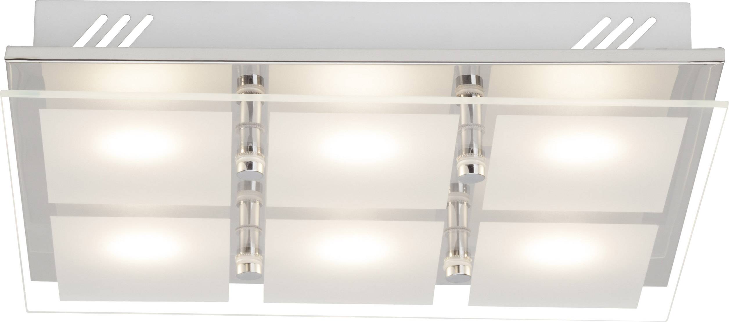 BRILLIANT WORLD LED Wand-//Deckenleuchte 30 Watt Chrom//Glas 2400 Lumen EEK A