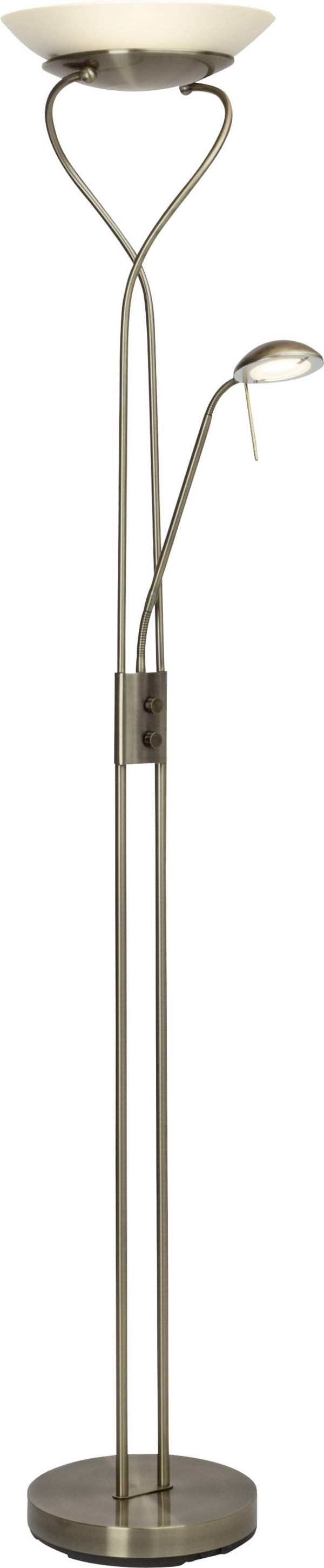 Brilliant Ollie LED-Deckenfluter mit Leselampe LED  18 W EEK: F (A - G) Messing