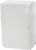 Ein weißes, rechteckiges Kunststoffgehäuse mit glatter Oberfläche und abgerundeten Kanten, typischerweise zur Unterbringung technischer Geräte.
