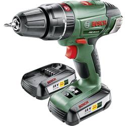 Aku příklepová vrtačka Bosch Home and Garden PSB 18 LI-2 060398230C, 18 V, 2.5 Ah, Li-Ion akumulátor