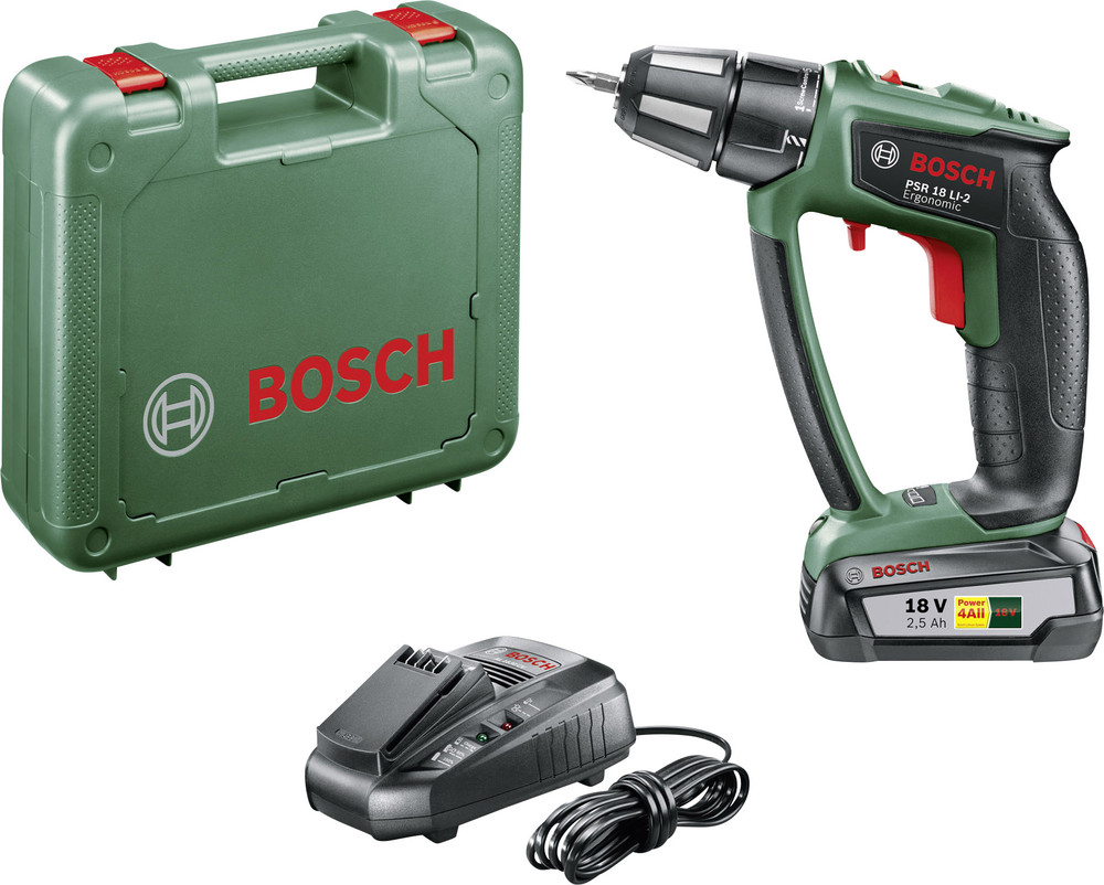 Bosch Home and Garden PSR 18 LI2 Ergonomic AkkuBohrschrauber 18 V 2.5