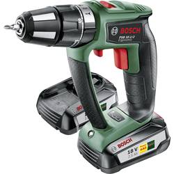 Aku příklepová vrtačka Bosch Home and Garden PSB 18 LI-2 Ergonomic 06039B0301, 18 V, 2.5 Ah, Li-Ion akumulátor