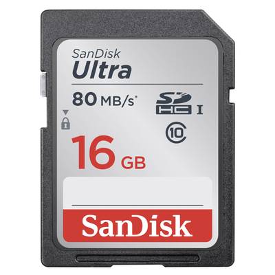 SanDisk Ultra® SDHC-Karte  16 GB Class 10, UHS-I 