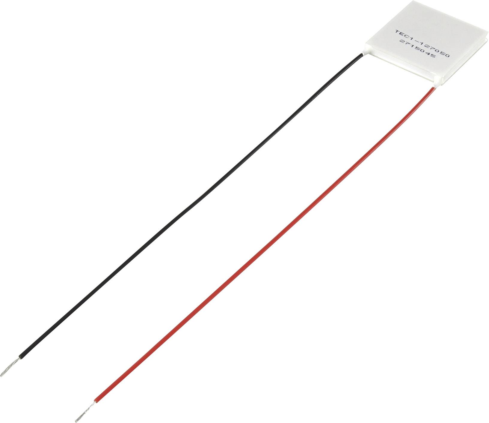 TRU COMPONENTS TEC1-127050 Peltier-element 15.4 V/DC 5 A 44.7 W (l x b x h) 40 x 40 x 3.9 mm afbeelding